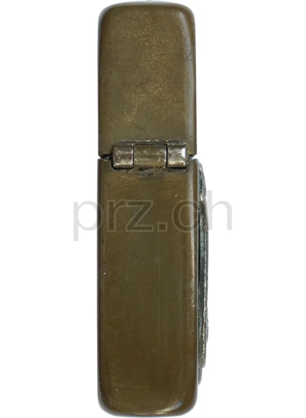 Green Finish – Camp Perry Ohio, Ansicht 3 Green Finish – Camp Perry Ohio, Modell three barrel hinge, flat bottom, Jahr 1943 - 45, Ansicht 3