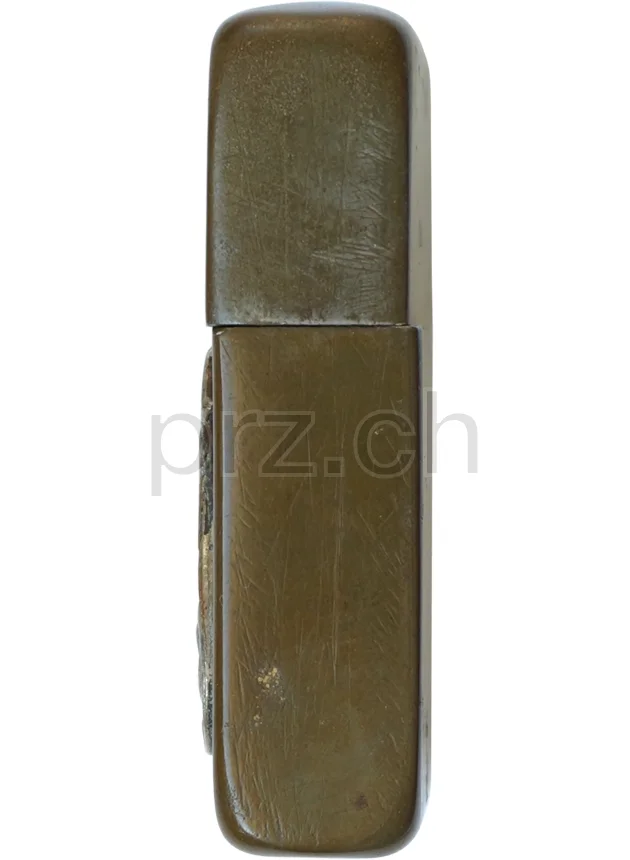 Green Finish – Camp Perry Ohio, Ansicht 4 Green Finish – Camp Perry Ohio, Modell three barrel hinge, flat bottom, Jahr 1943 - 45, Ansicht 4